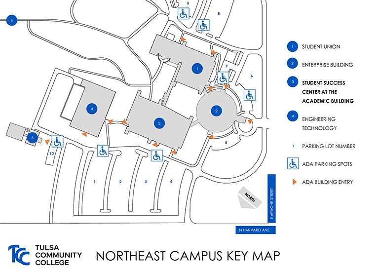 澳门线上博彩 Northeast Campus Parking Map